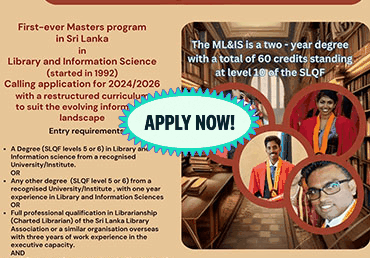 Master of Library and Information Science (ML&IS) – Local Students