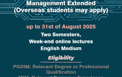 Application Deadline Extended for Information Management Courses