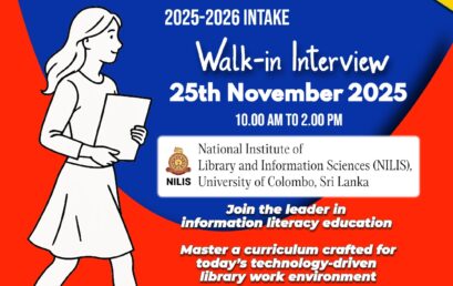 Walk-in Interview for Master of Library and Information Science (MLIS)
