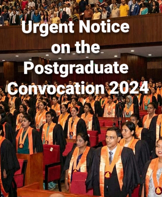 SPECIAL NOTICE: Postgraduate Convocation 2024