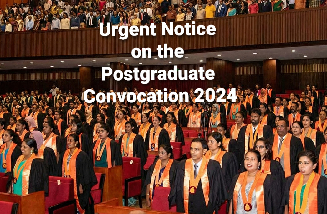 SPECIAL NOTICE: Postgraduate Convocation 2024