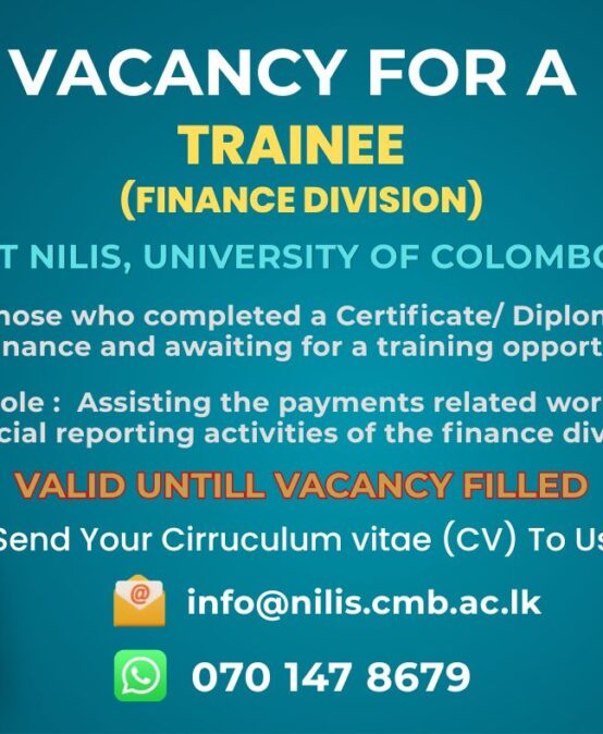Vacancy for a Trainee