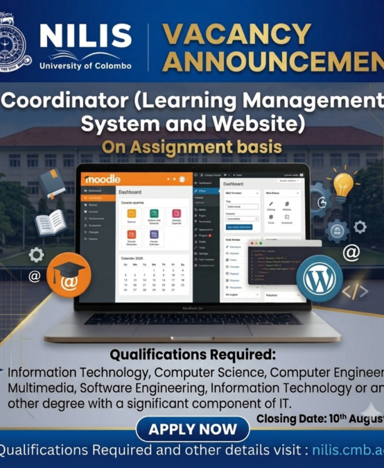 Post of Coordinator( LMS and WEB) (On Assignment basis)